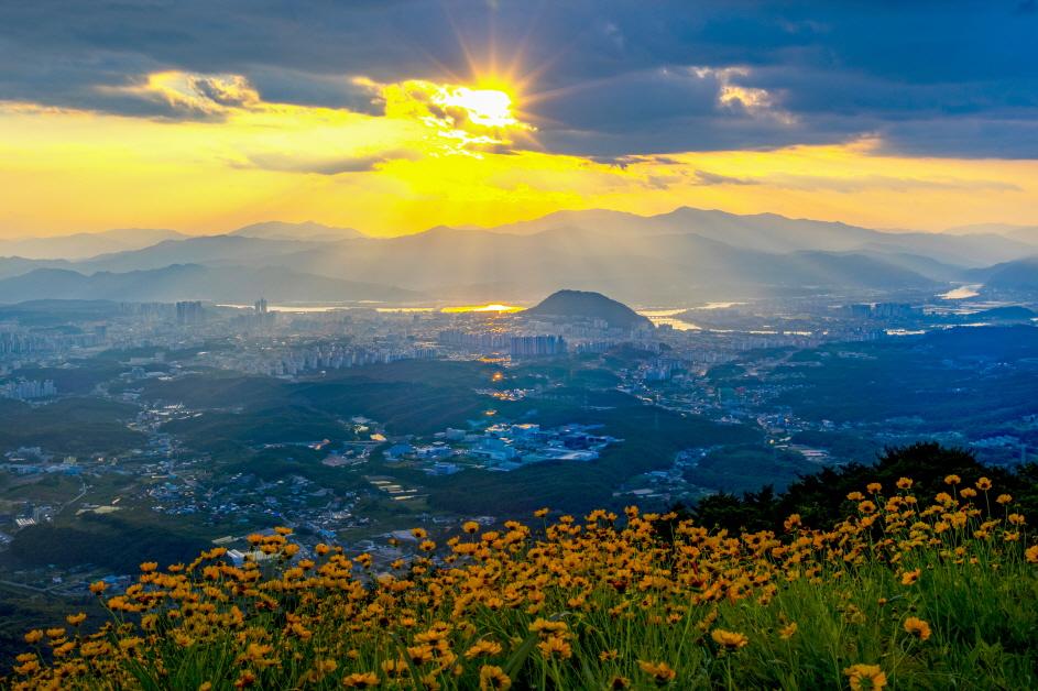 대룡산 일몰