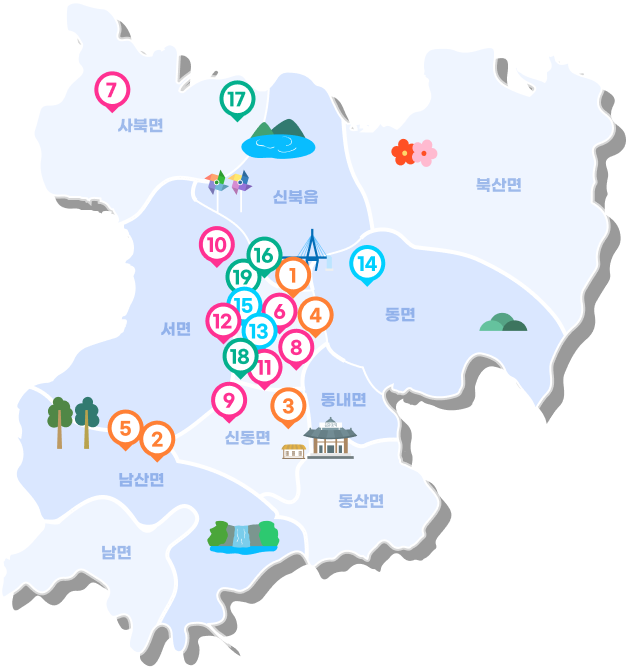 춘천지도