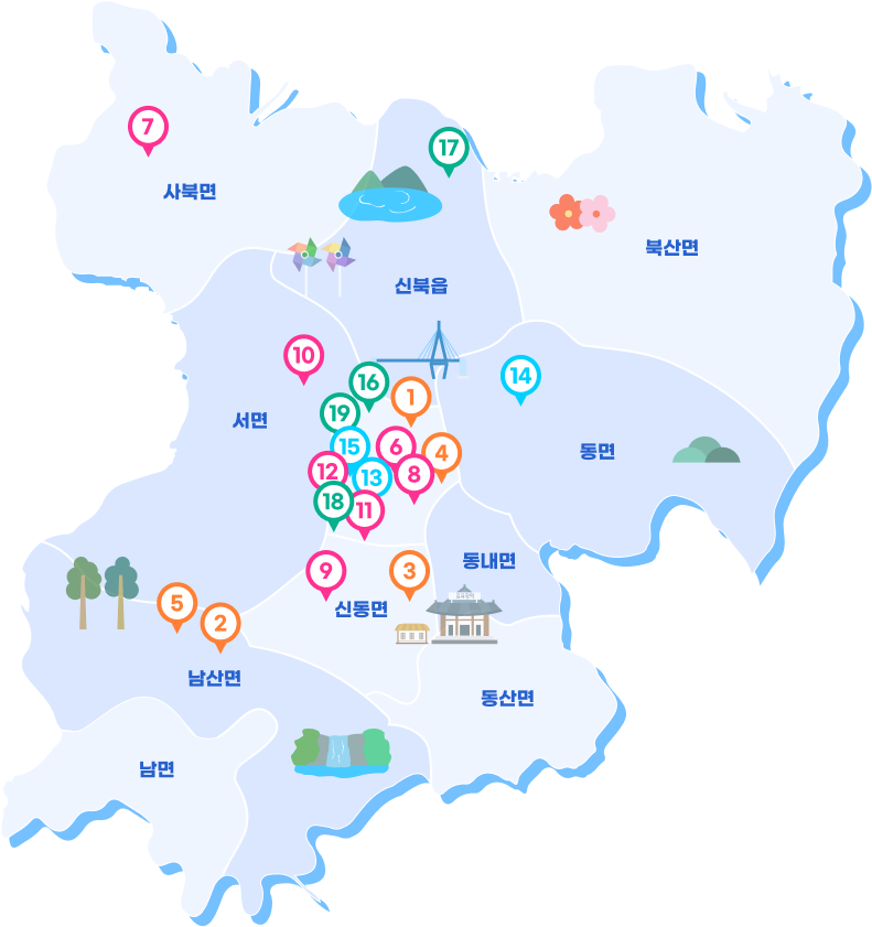 춘천지도