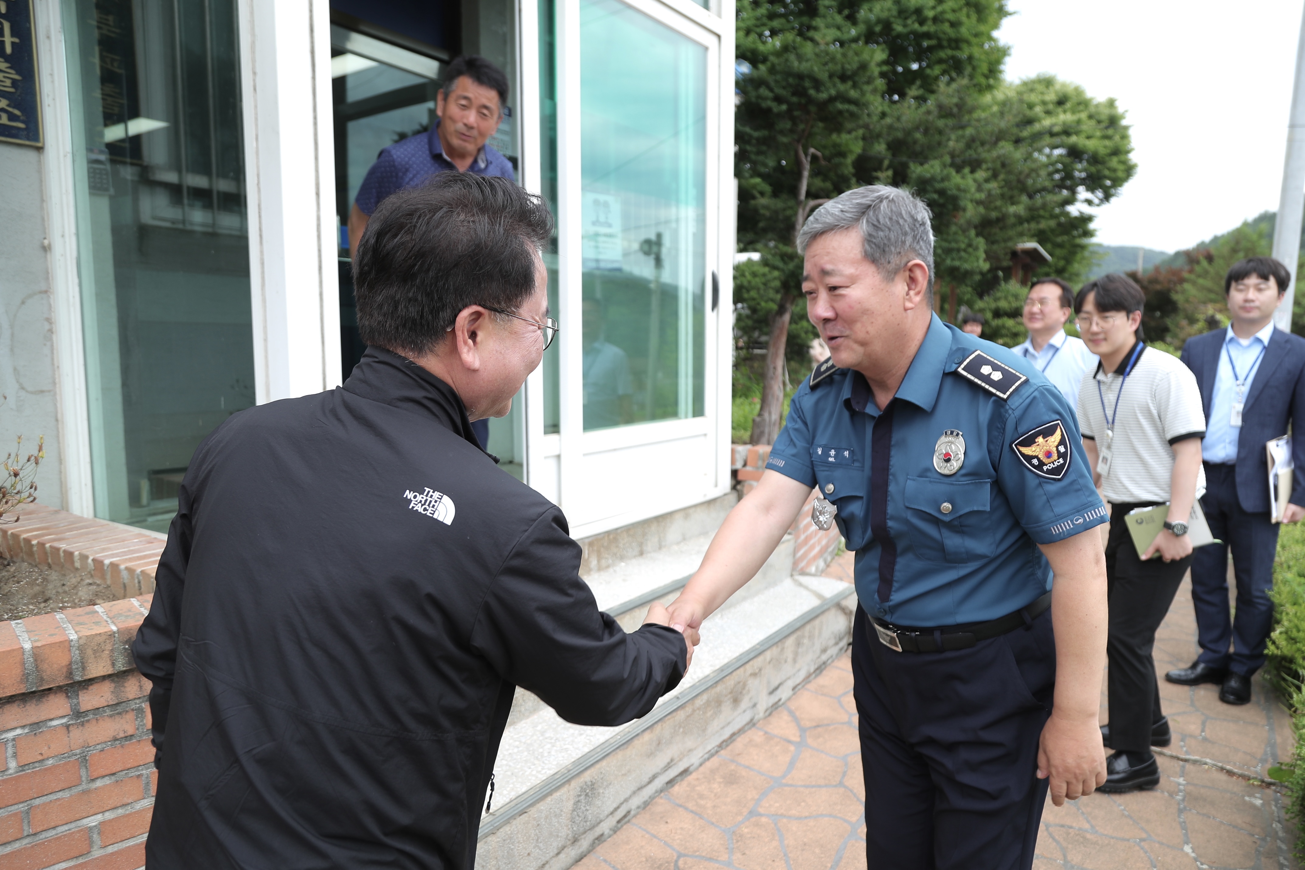 사북파출소 사북면사무소 사북면보건지소 사북건강지킴터 건립현장 방문
