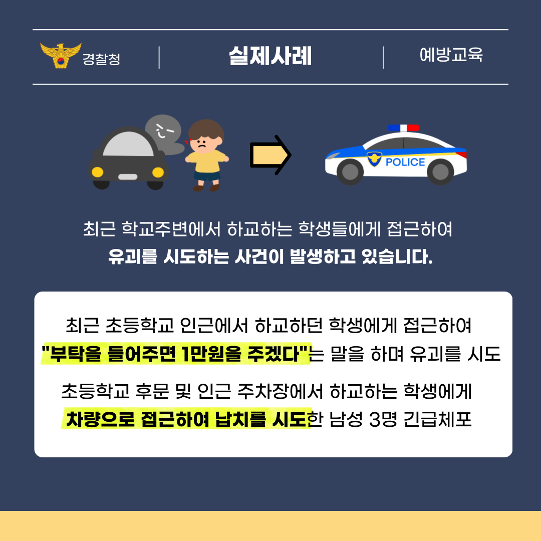 소중한 우리 아이를 지키는 어린이 유괴 예방 교육