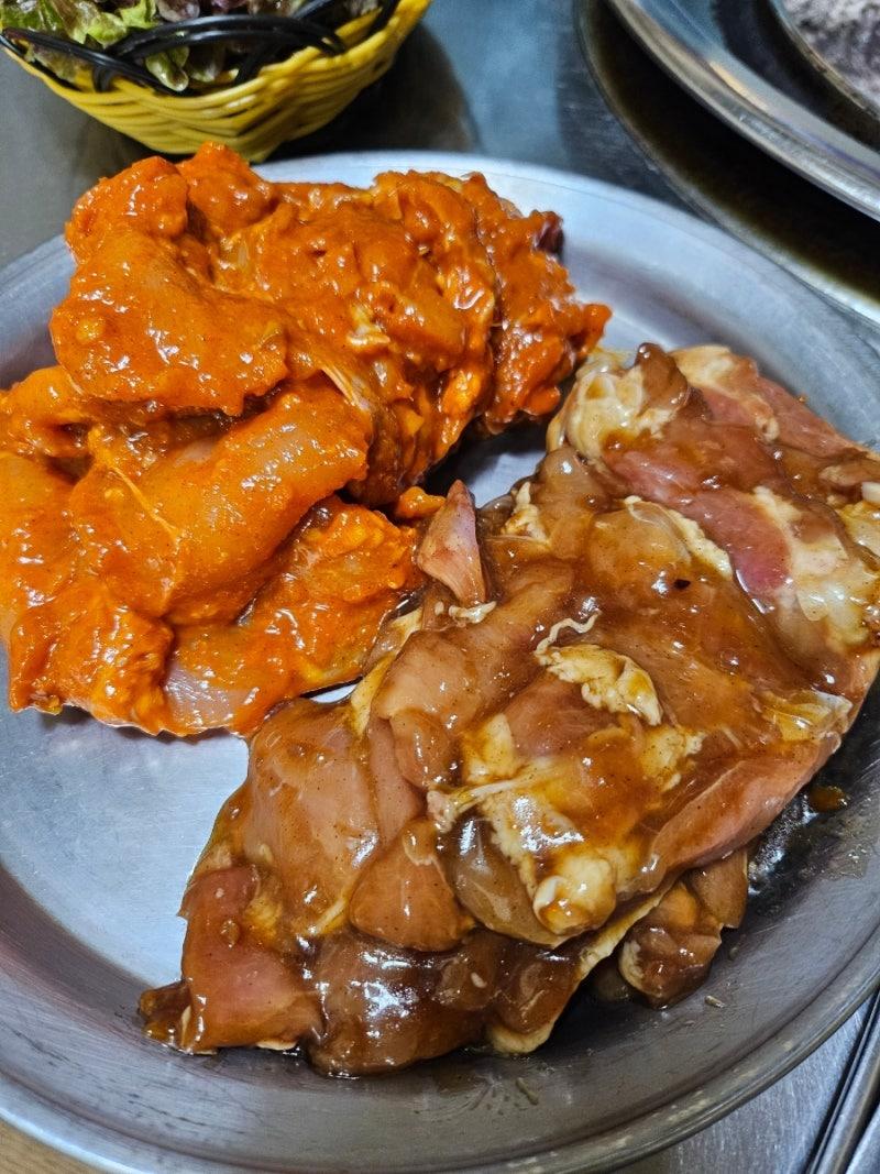 원조숯불닭불고기집