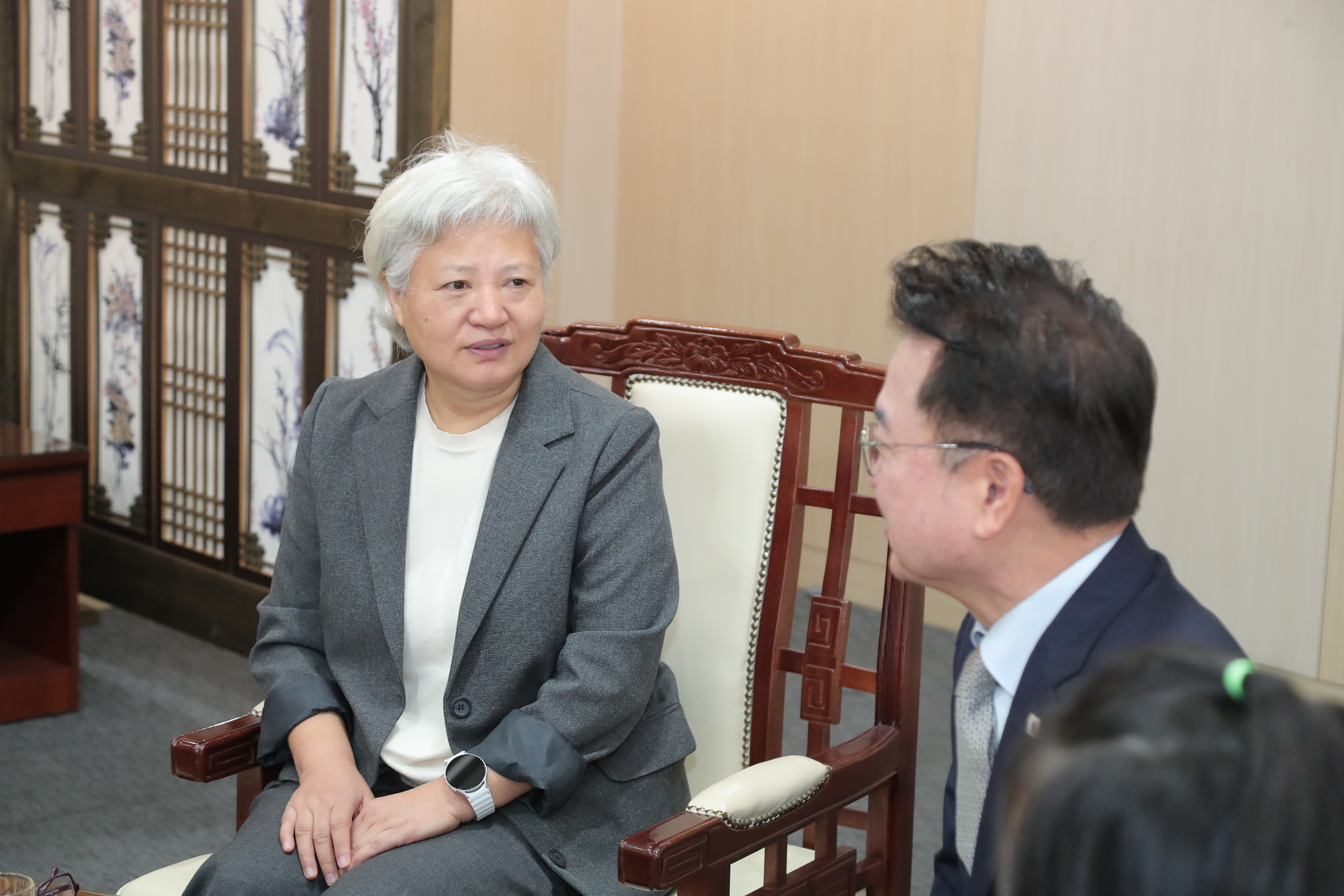 창촌중학교 학생 청사견학