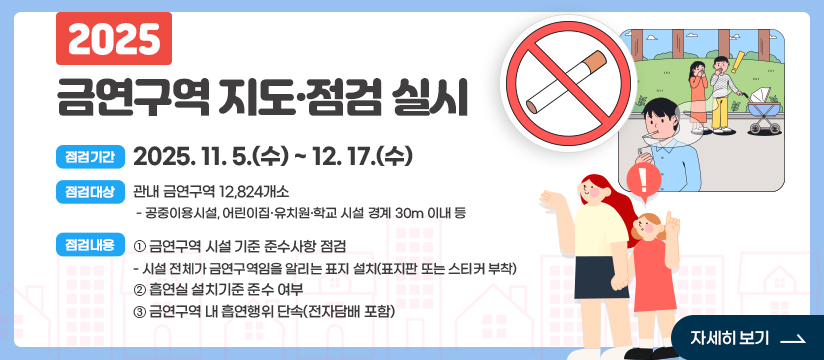 2025년 금연구역 지도·점검 실시