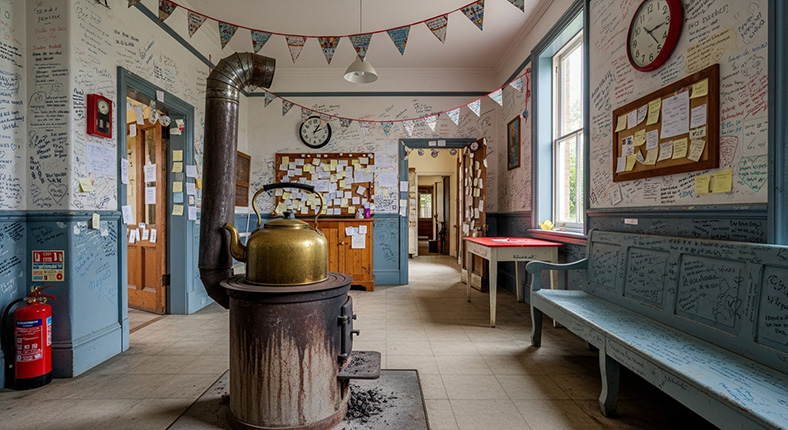 옛 김유정역사 내부