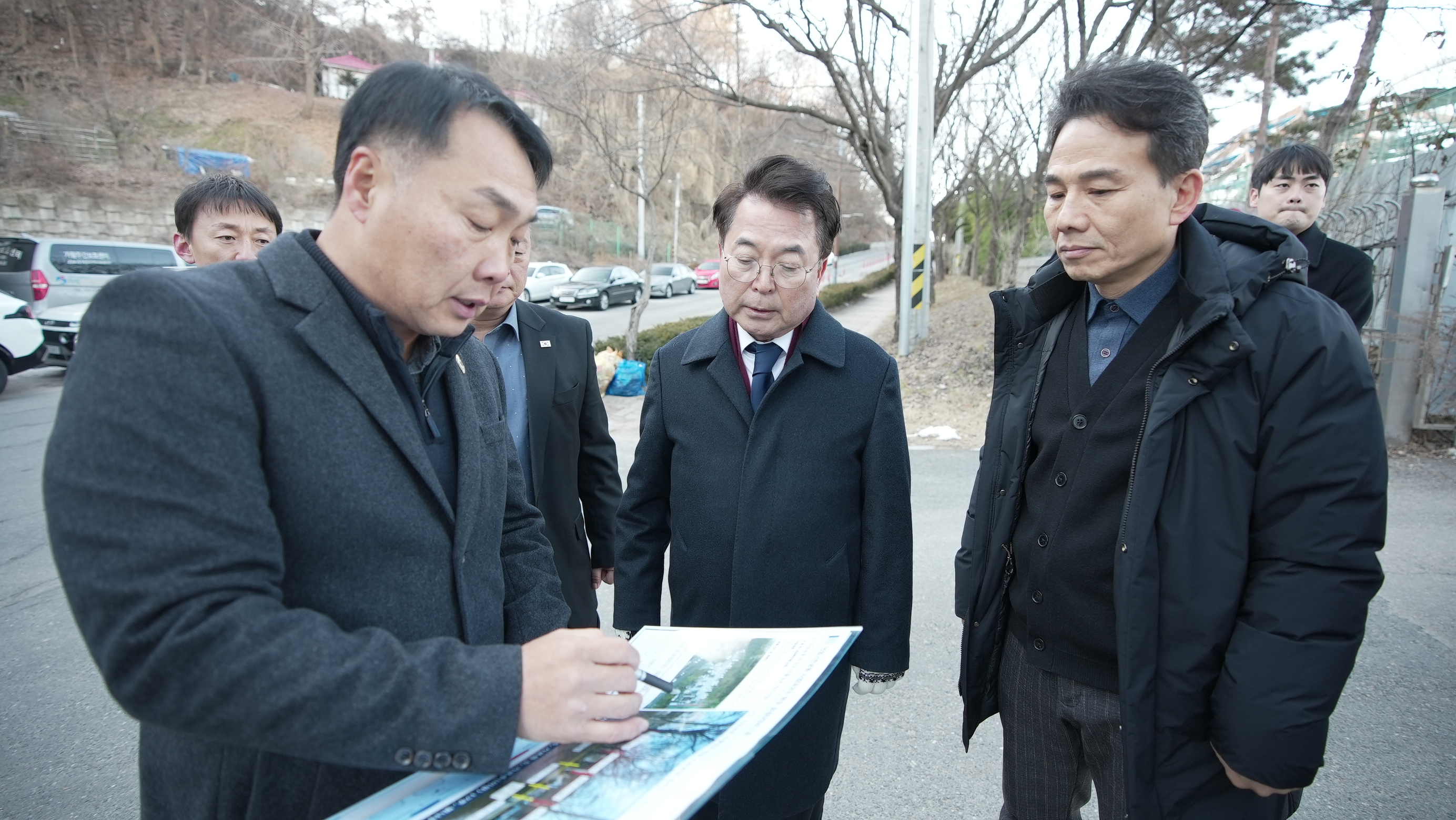 의암공원 도로확장 검토 현장방문