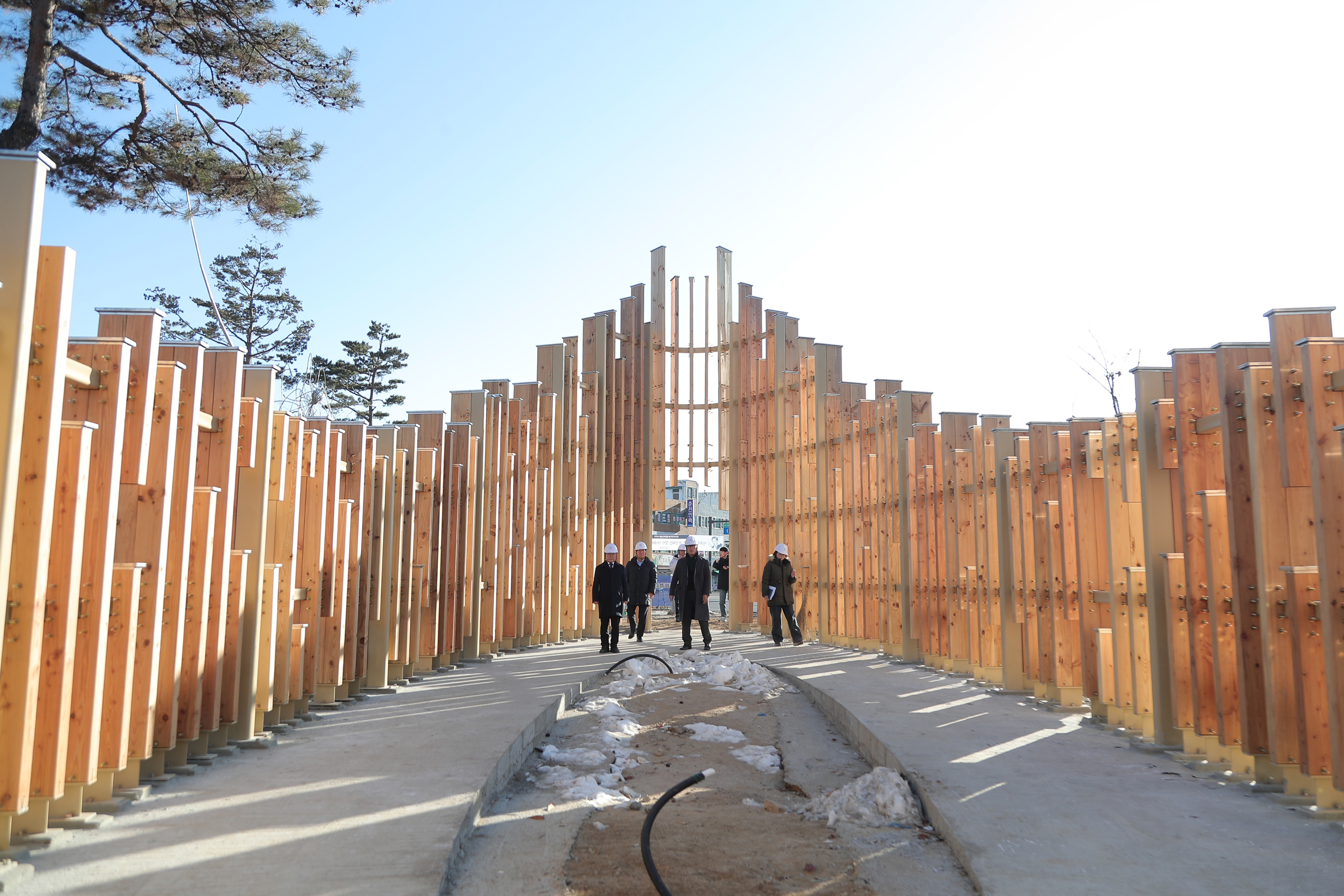 목재친화도시 조성사업 현장방문